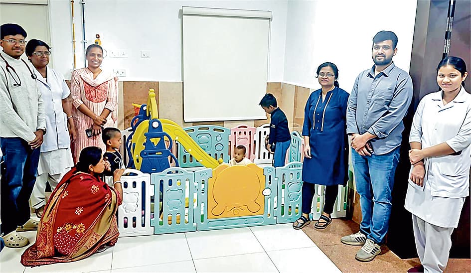 बर्नपुर अस्पताल के शिशु वार्ड में नयी पहल