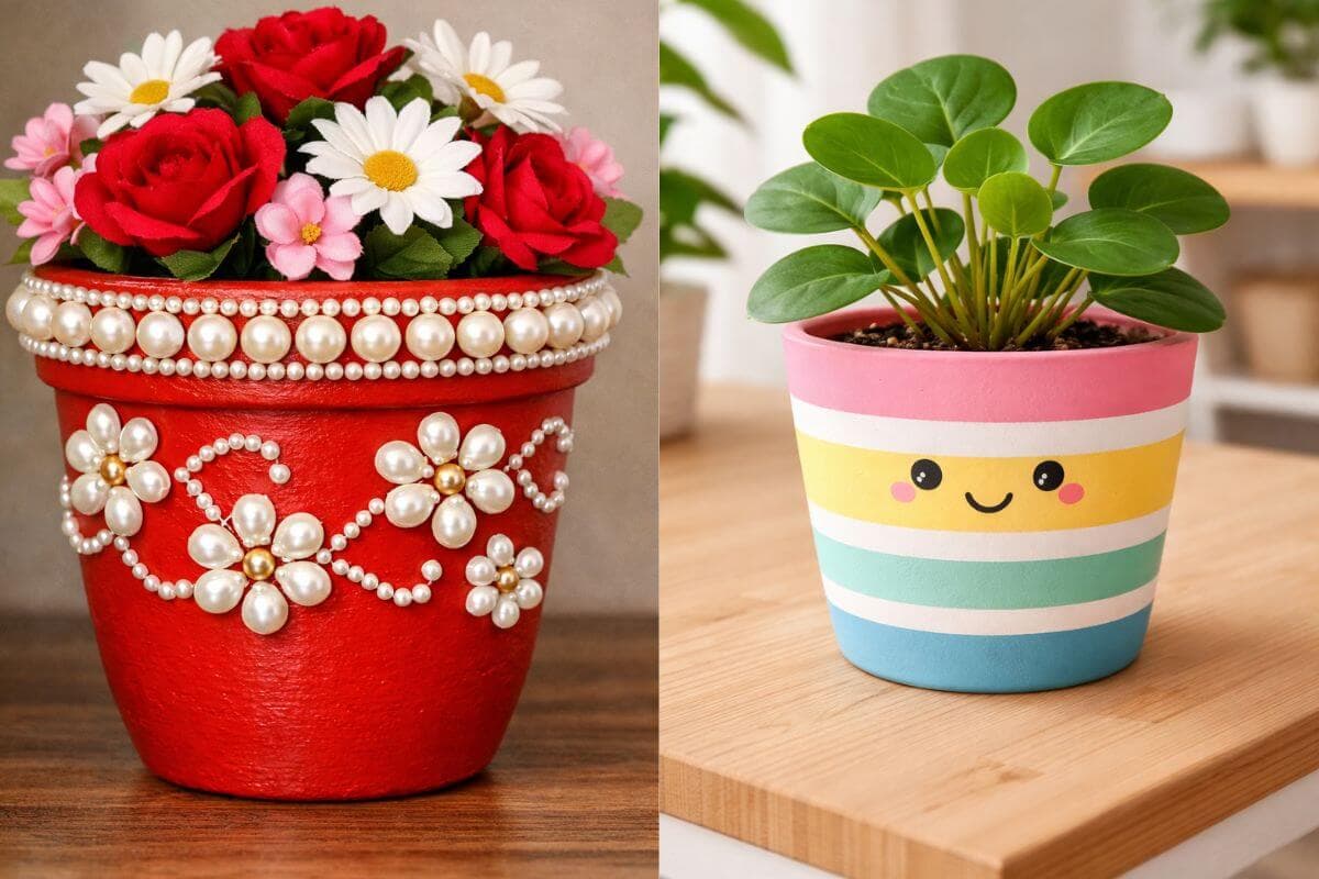 इन डेकोरेशन आइडियाज के साथ फ्लावर पॉट को दें नया लुक