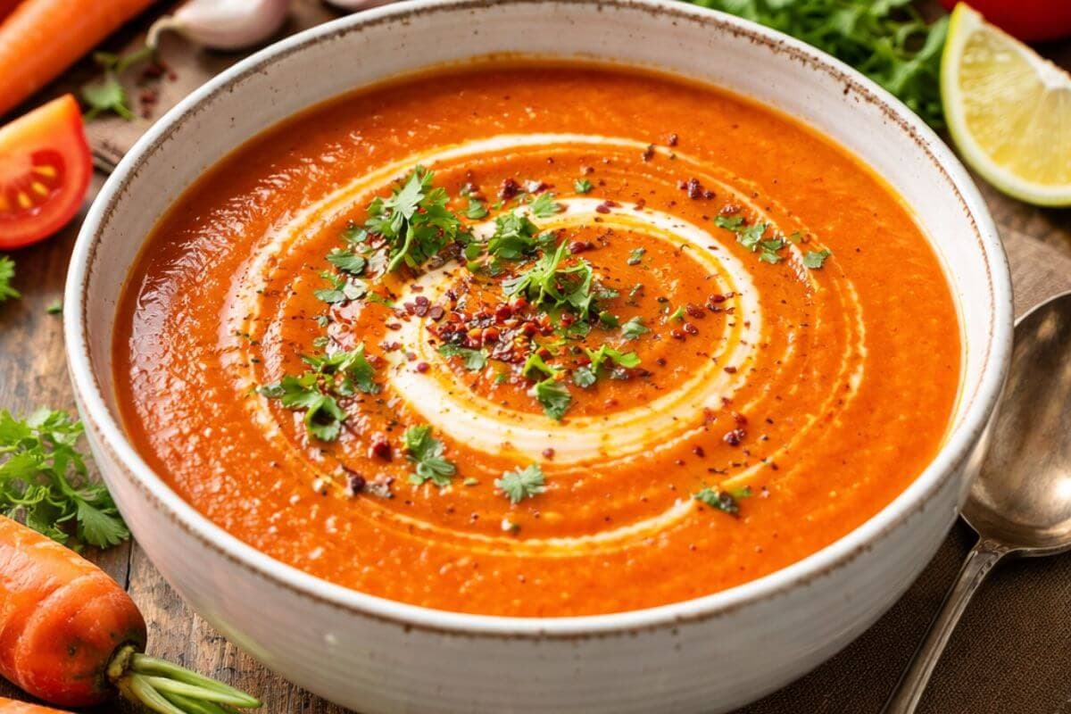 स्वाद में जबरदस्त और बनाने में आसान, ट्राई करें गाजर टमाटर सूप