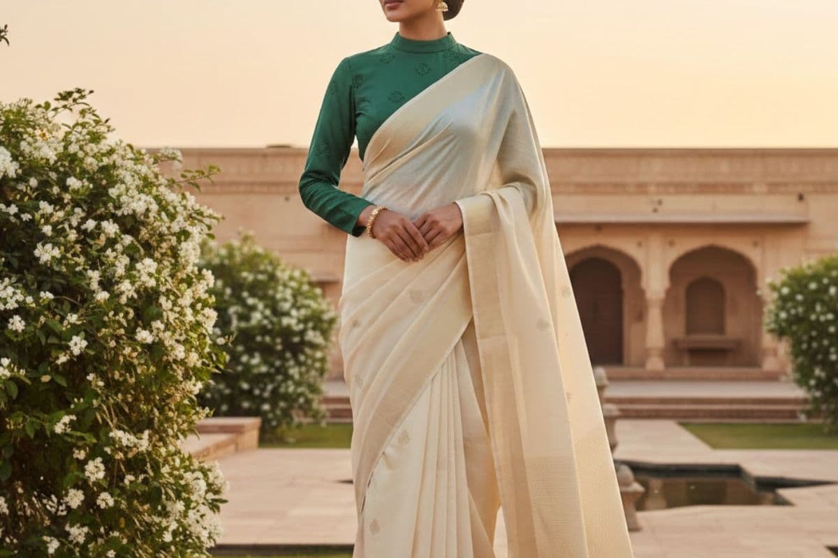 high neck blouse design