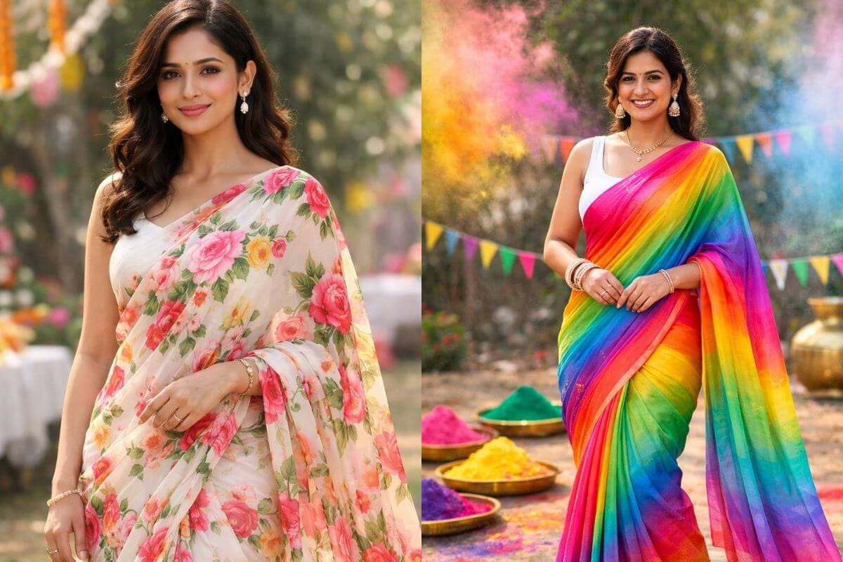 होली पर साड़ी में दिखें सबसे खास और स्टाइलिश, ट्राई करें ये आइडियाज