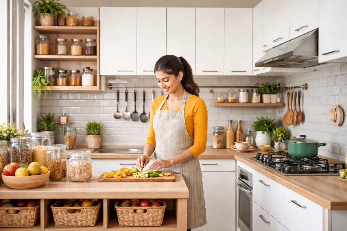 छोटा किचन भी दिखेगा बड़ा और लग्जरी, अपनाएं ये 5 स्मार्ट किचन टिप्स