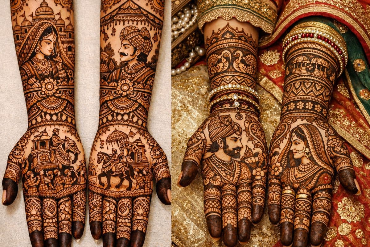 triditional rajshthani mehndi deisgn