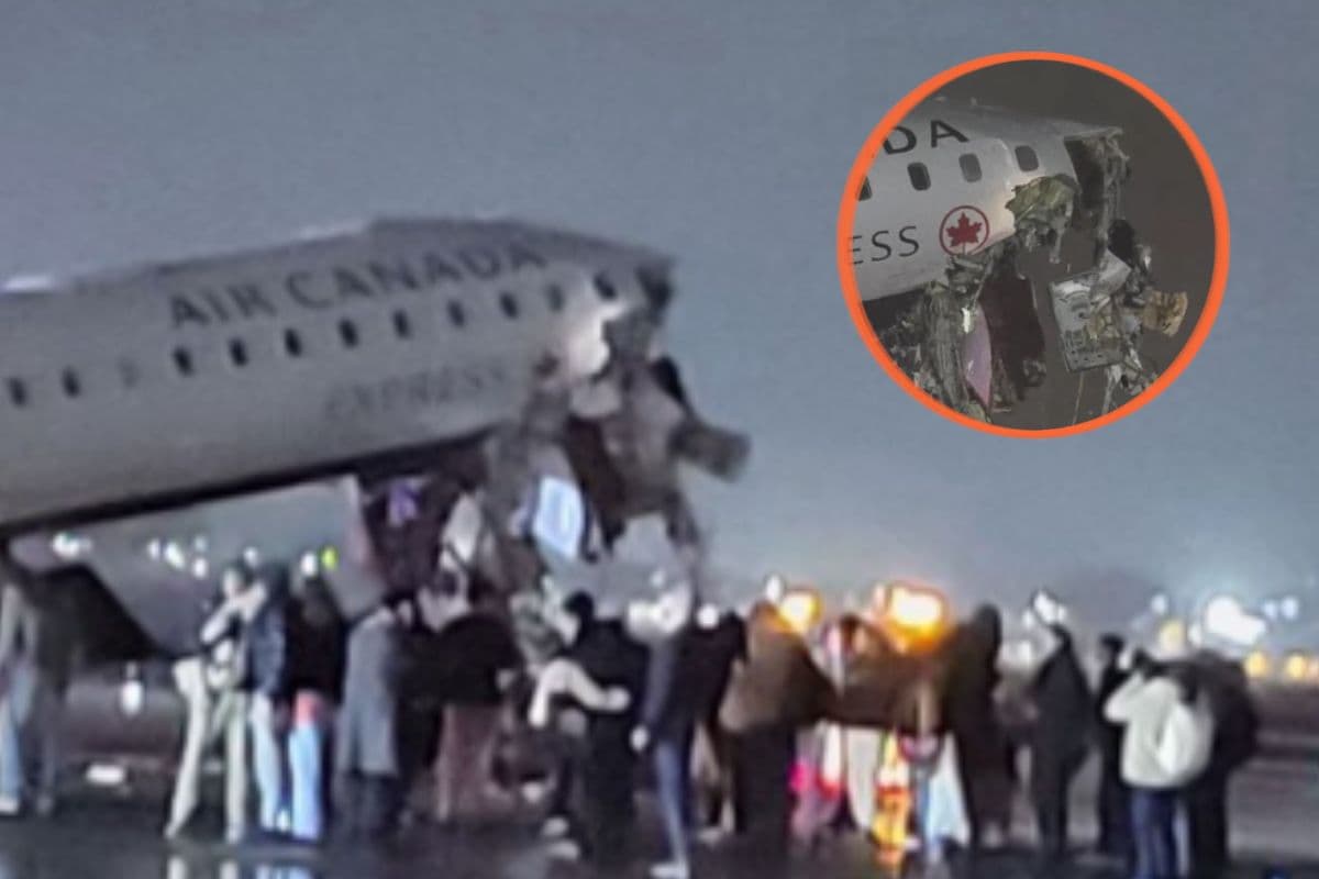 एयरपोर्ट पर हादसा: एयर कनाडा एक्सप्रेस विमान ट्रक से टकराया, वीडियो आया सामने