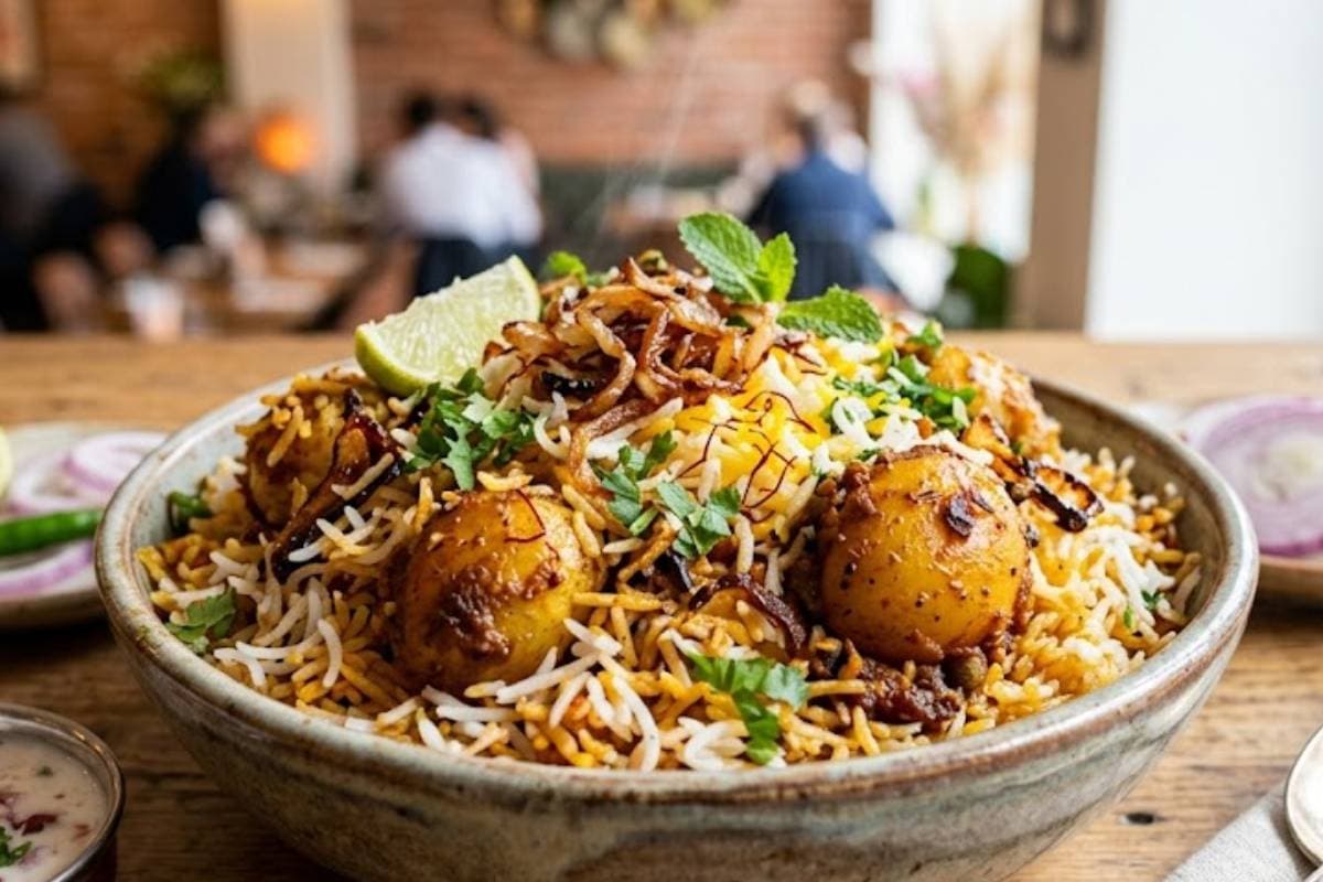 आसान और दमदार स्वाद के लिए घर पर बनाएं – बोहरी स्टाइल आलू बिरयानी