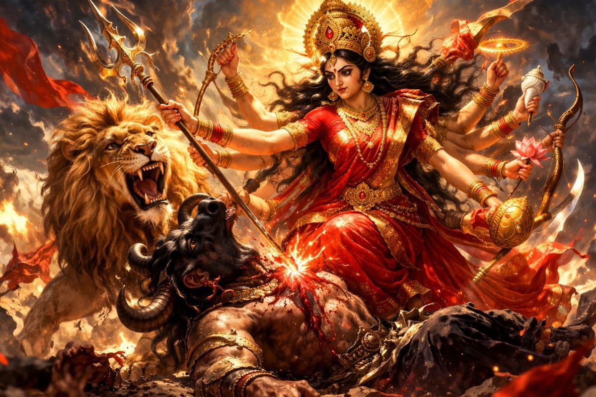 चैत्र नवरात्रि 2026 कथा: माता दुर्गा ने महिषासुर का कैसे किया संहार?