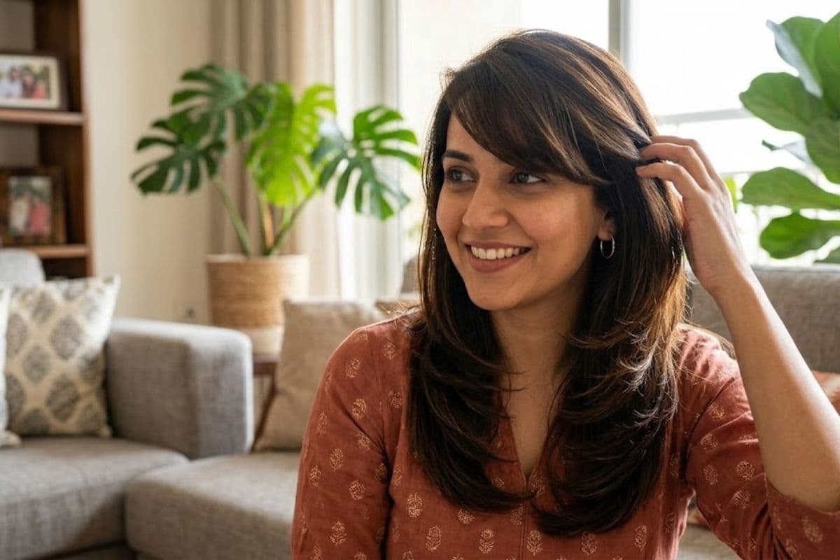 Front fringe with layers