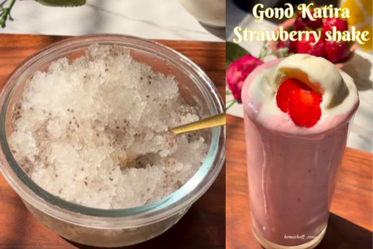 घर पर ट्राई करें रेणुका सालुंके की बताई गोंद कतीरा स्ट्रॉबेरी शेक की रेसिपी