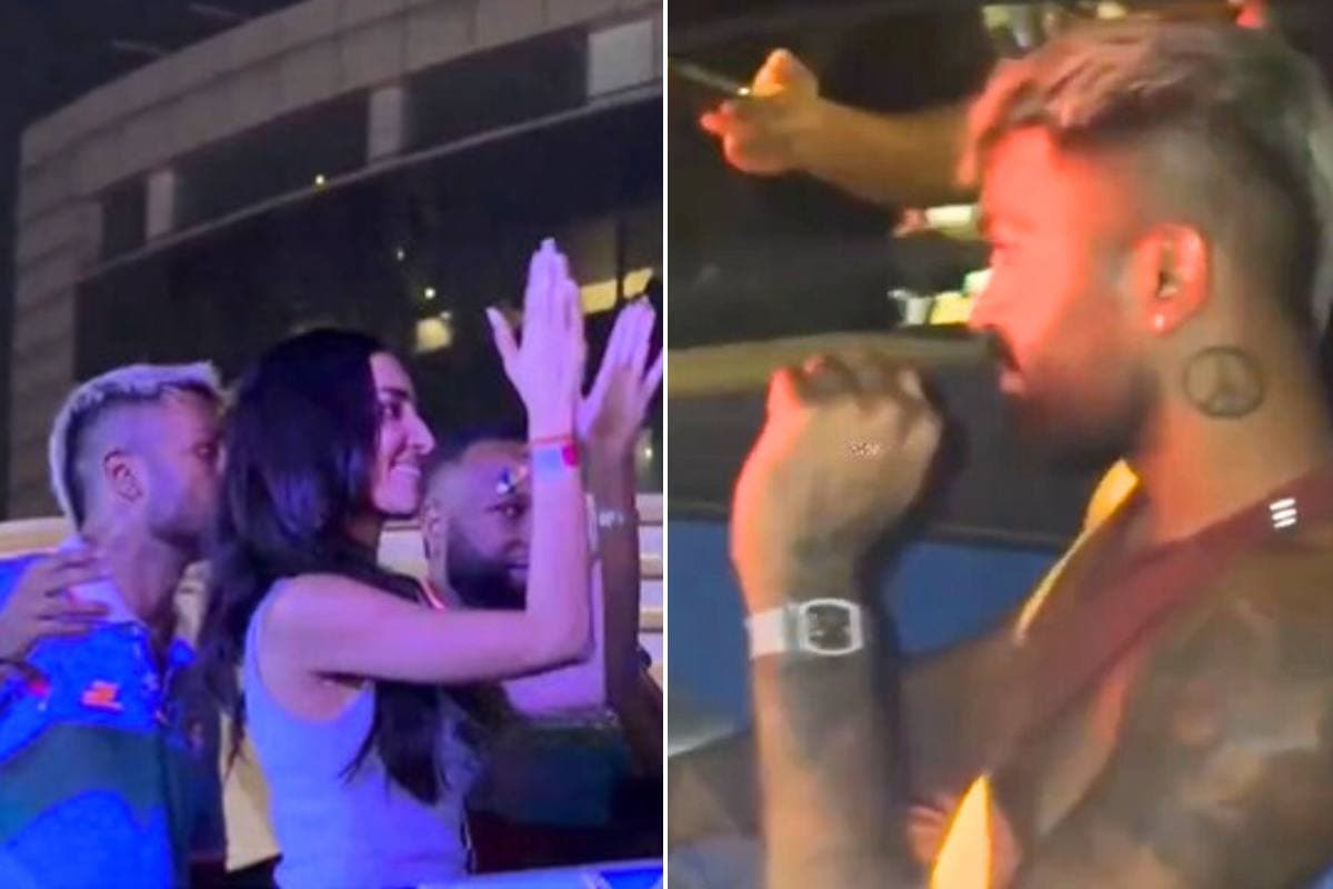 शर्टलेस होकर हार्दिक ने चलाई नई फेरारी, गर्लफ्रेंड के साथ डांस का वीडियो वायरल