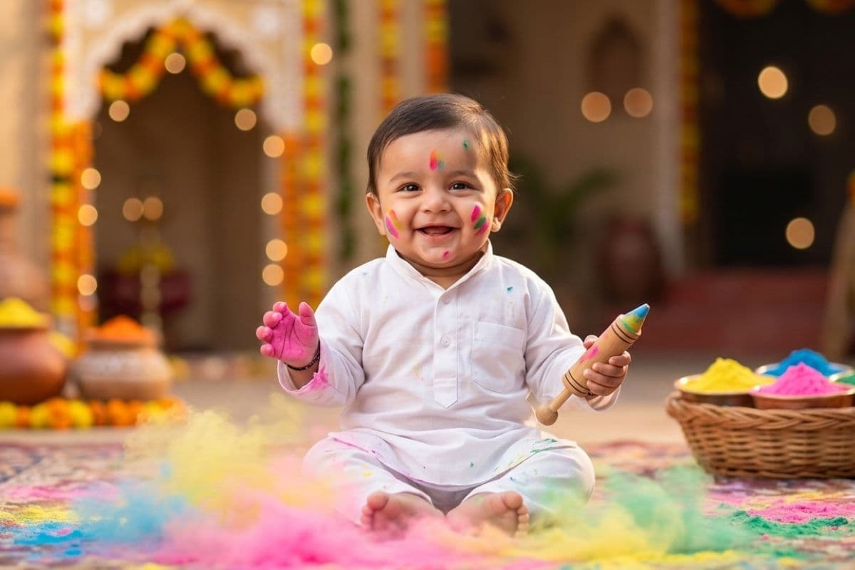आपके घर आने वाला है नन्हा मेहमान? चुनें होली के रंगों जैसे प्यारे और यूनिक नाम