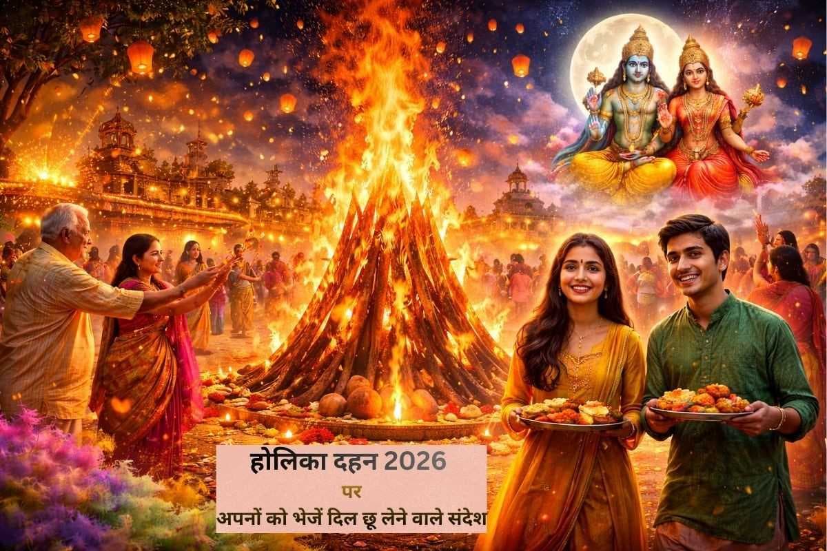 आज होलिका दहन पर भेजें शुभकामनाएं और फैलाएं खुशियों की रोशनी