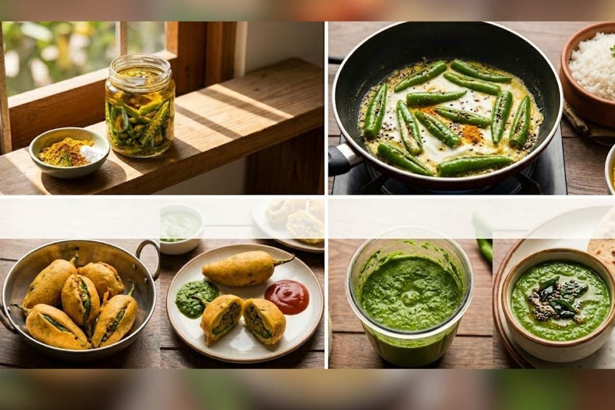 हरी मिर्च से बनाएं ये 4 तरह की रेसिपीज