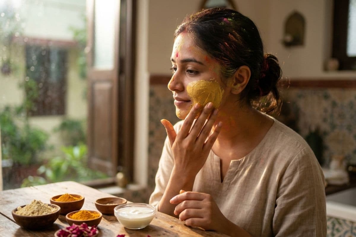 चेहरे से नहीं निकल रहा होली का जिद्दी रंग? तुरंत आजमाएं ये 5 जादुई उबटन