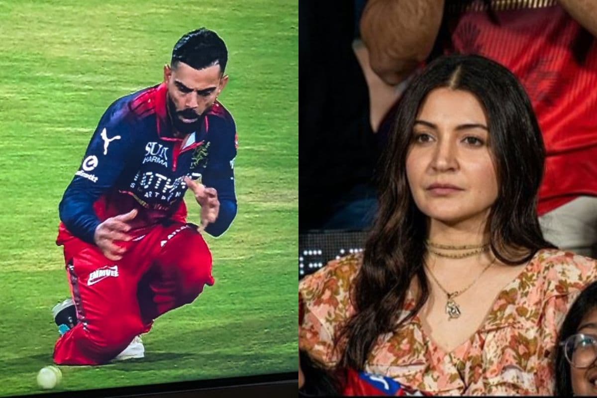 विराट कोहली से छूटा कैच, अनुष्का शर्मा का रिएक्शन वायरल