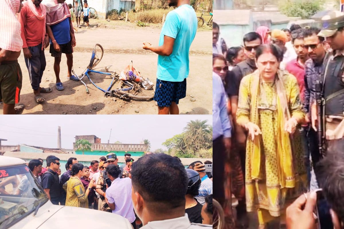 रानीगंज के तीराट में डंपर ने आदिवासी युवक को रौंदा, भीड़ ने 5 डंपर फूंके, विधायक अग्निमित्रा पाल धरने पर