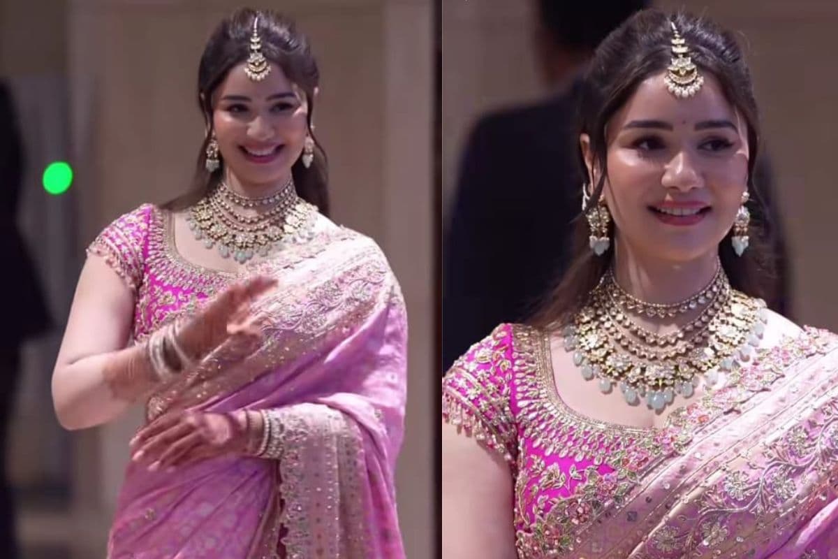 अर्जुन की शादी में पिंक साड़ी पहन छाईं सारा तेंदुलकर, तस्वीरें देख फैंस बोले- ‘अप्सरा’