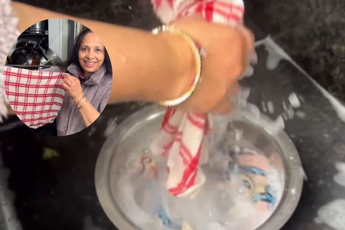 सिर्फ 3 चीजों से साफ करें गंदा किचन क्लॉथ, अपनाएं मंजु मित्तल का तरीका