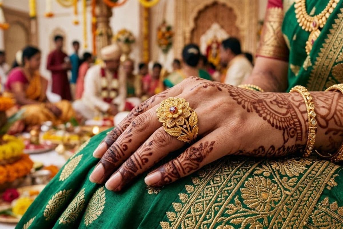 Traditional Floral Gold Ring