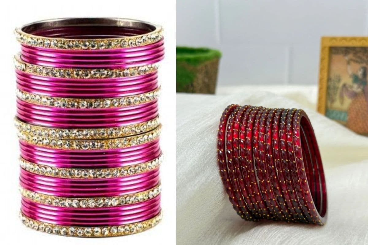 Traditional Red and Pink Bangles