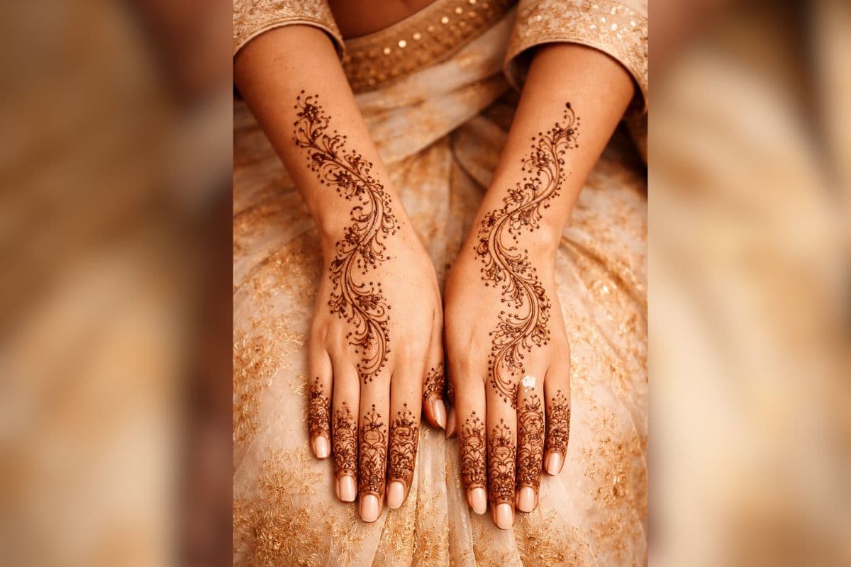 bail mehndi design