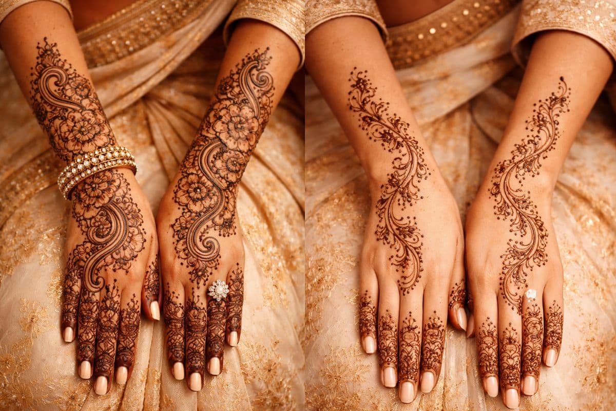 दुल्हन की मां को अगर नहीं मिला मेहंदी का समय, तो ये डिजाइन जरूर करें ट्राई