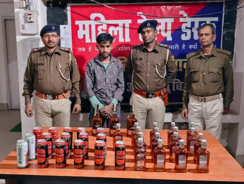 15.625 लीटर के साथ एक युवक गिरफ्तार