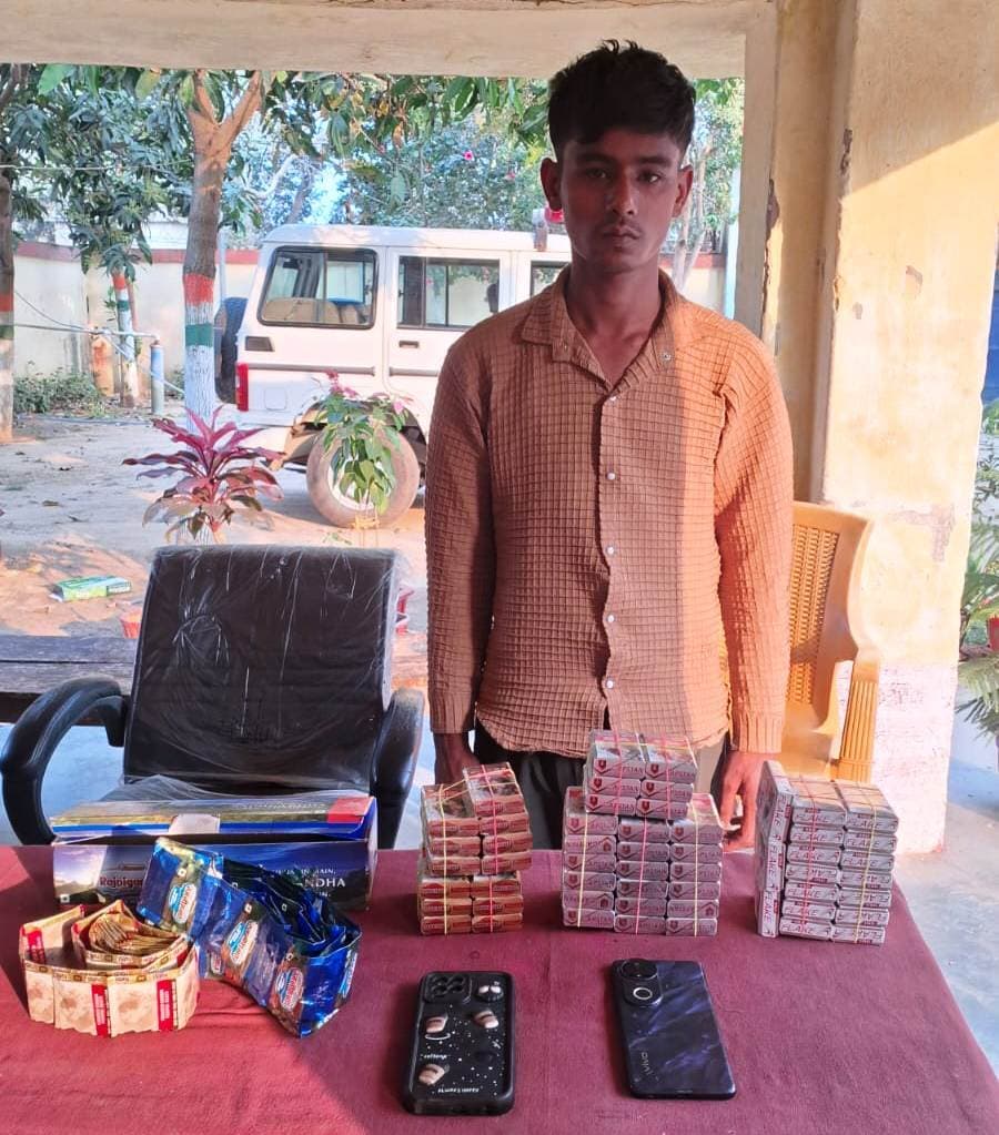 चोरी की घटना का खुलासा, सामान के साथ आरोपित गिरफ्तार