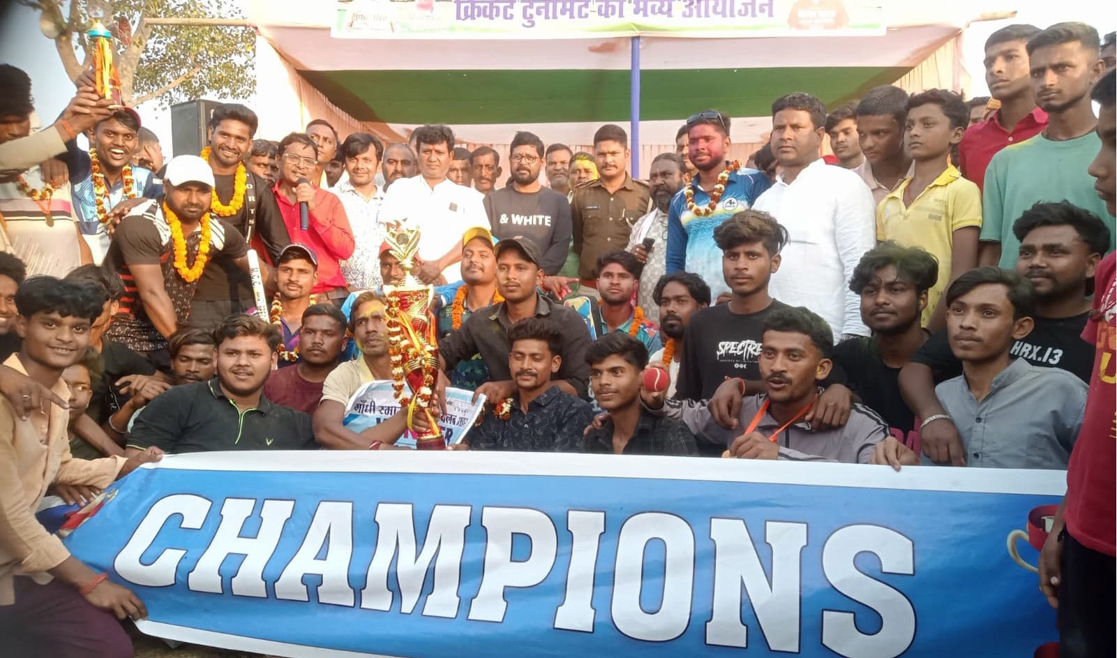 भंडार की टीम ने संग्रामपुर की टीम को 22 रनों किया पराजित