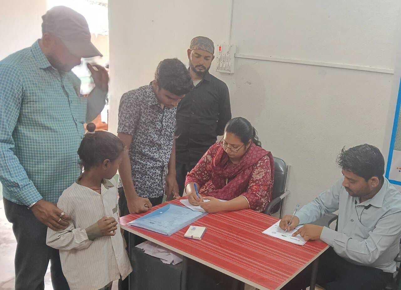 बीआरसी में 134 छात्र-छात्राओं की हुई नेत्र जांच