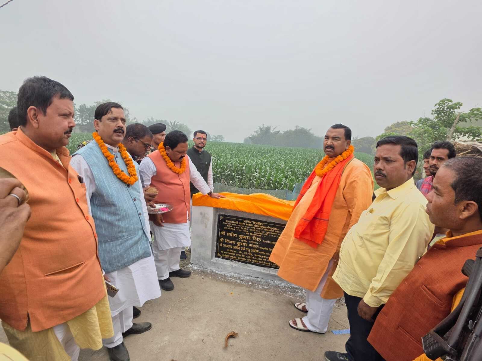 नौ पुलों का सांसद ने किया शिलान्यास