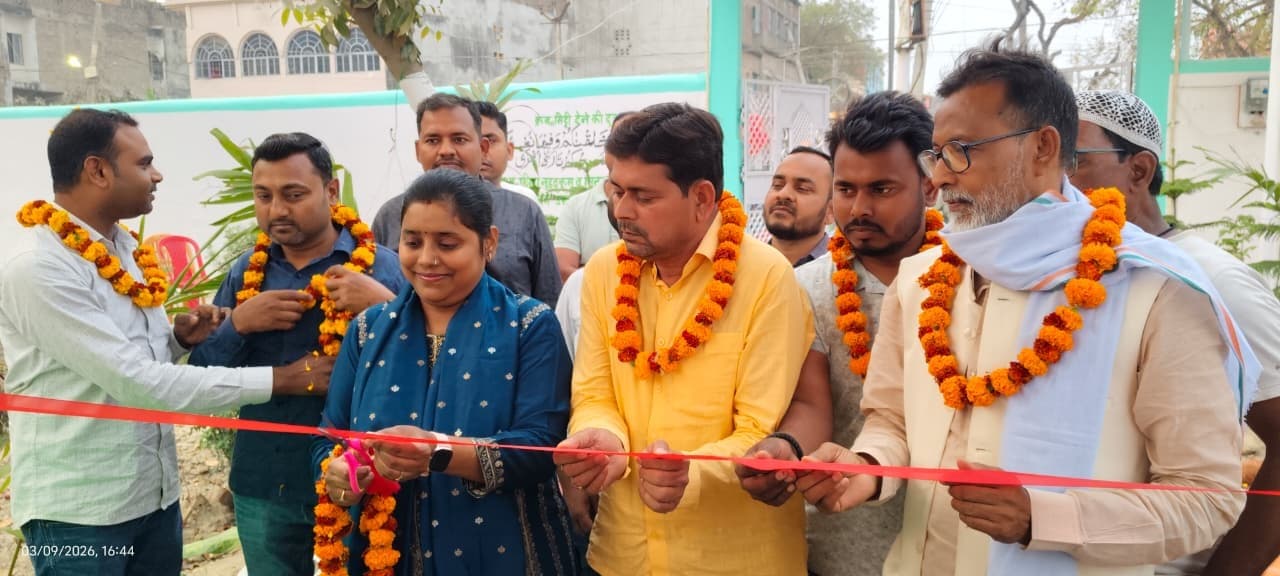 33 लाख की लागत से बलुआही कब्रिस्तान का कराया गया सौंदर्यीकरण कार्य