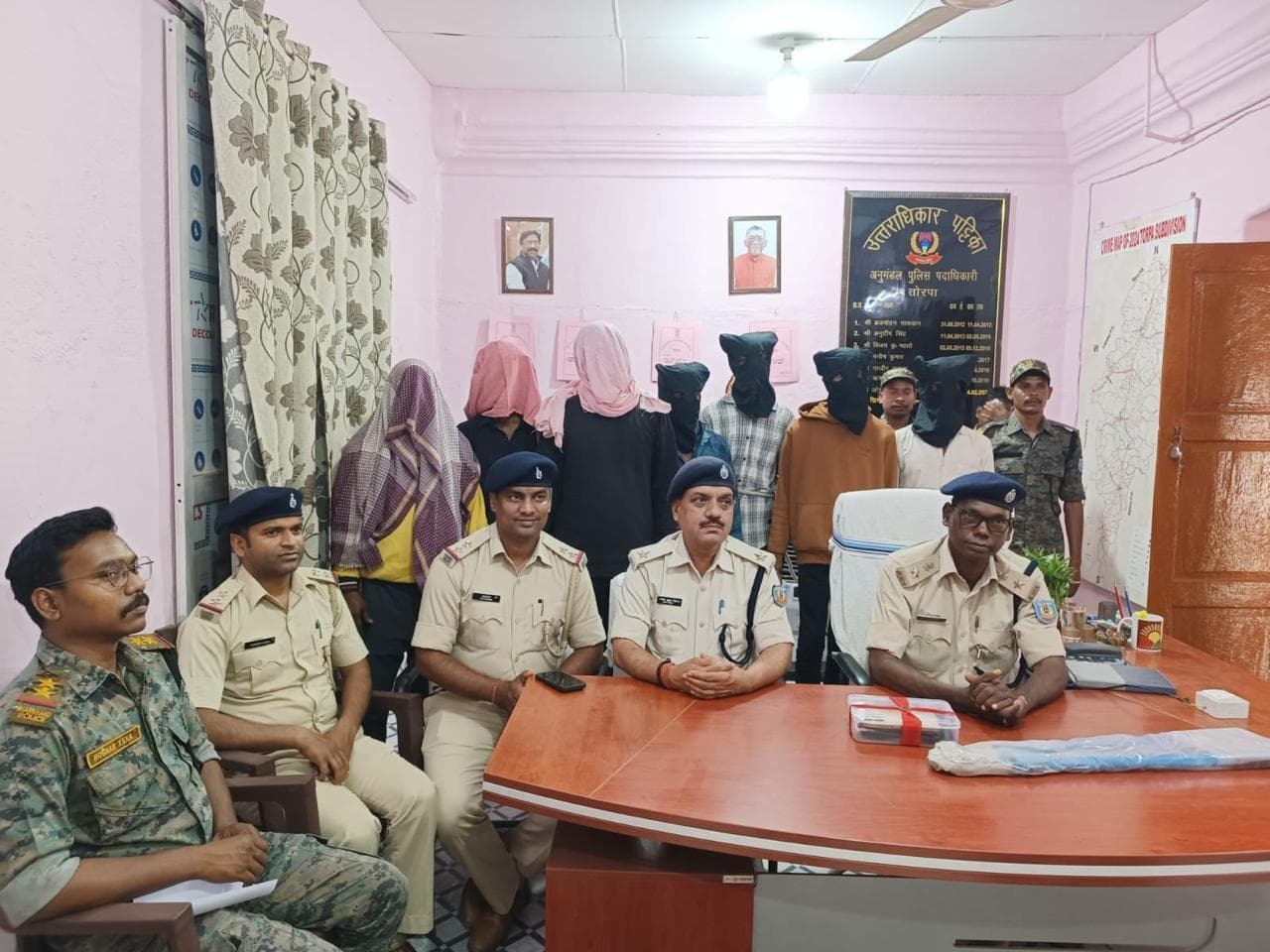 हाइटेंशन बिजली तार चोरी करते सात आरोपी गिरफ्तार