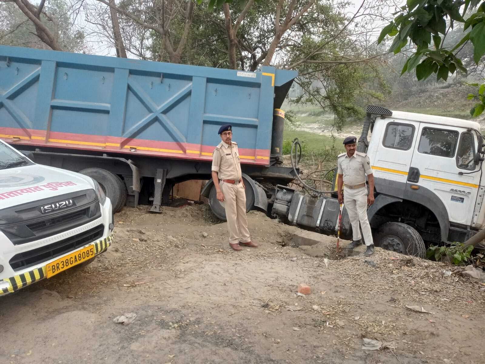 हाइवा की ठोकर से बाइक सवार की मौत