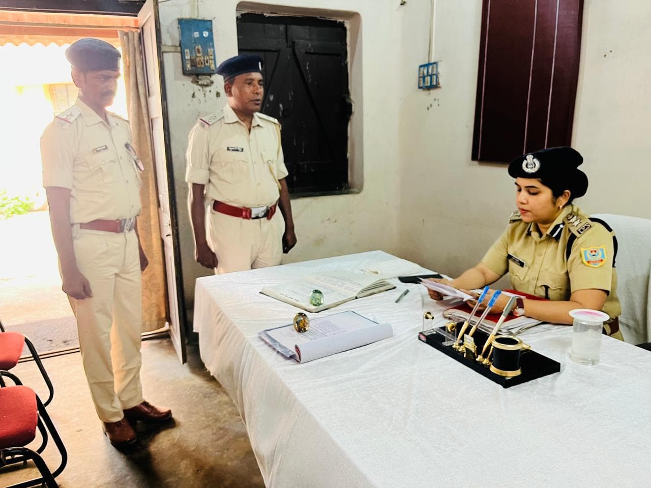 एसपी ने एससी-एसटी थाने का किया वार्षिक निरीक्षण