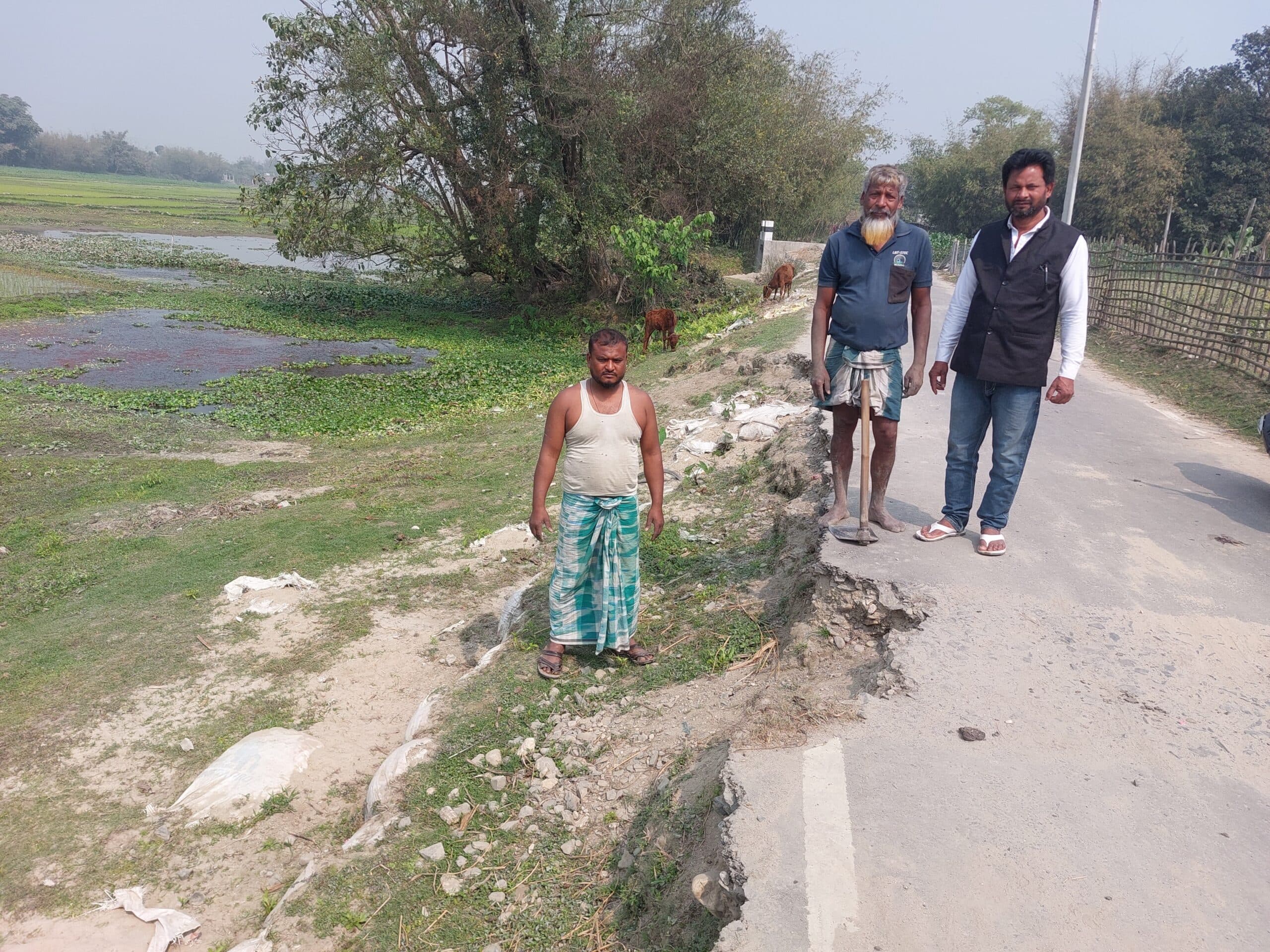 1.47 करोड़ की सड़क छह माह में ही हुई ध्वस्त