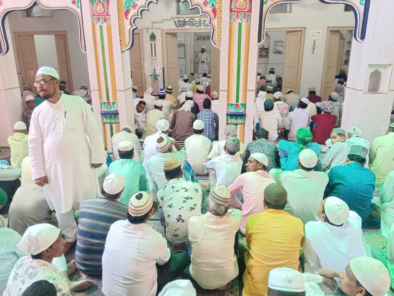 नोखा में अदा की गयी रमजान के आखिरी जुमे की नमाज