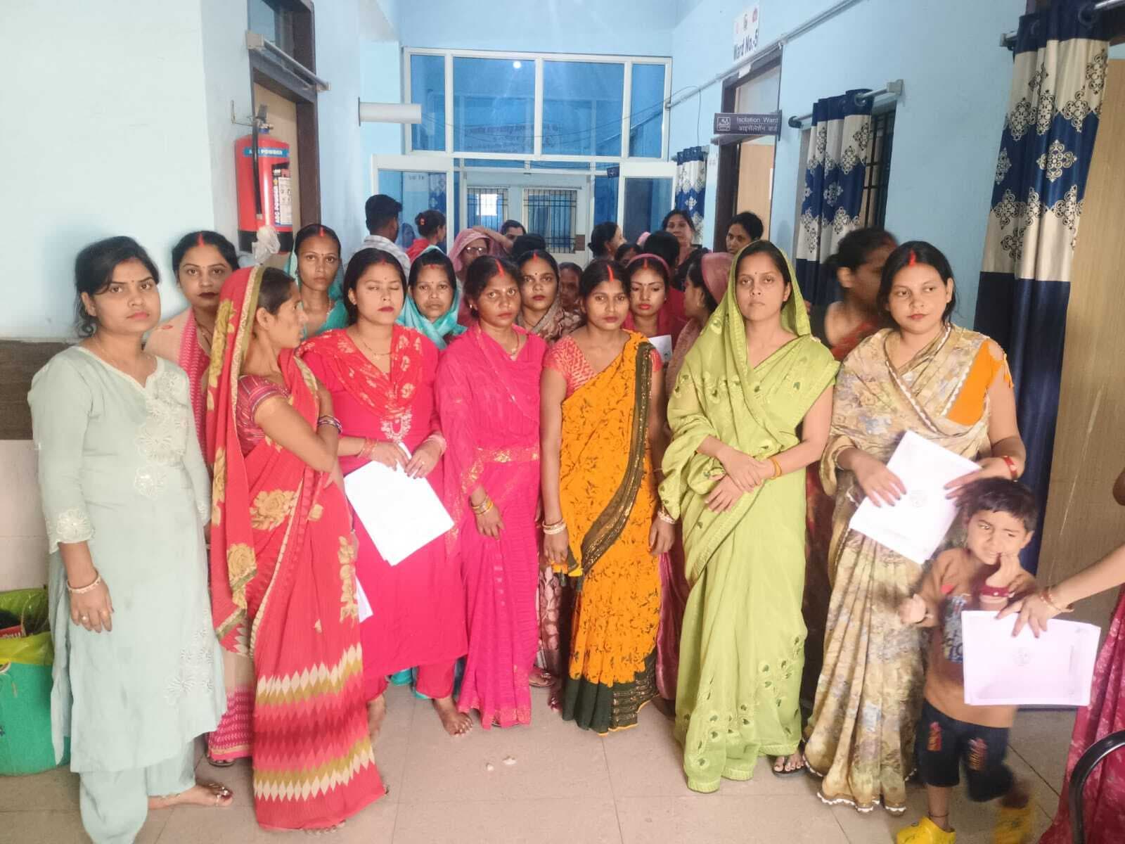 सीएचसी में 18 महिलाओं का हुआ बंध्याकरण