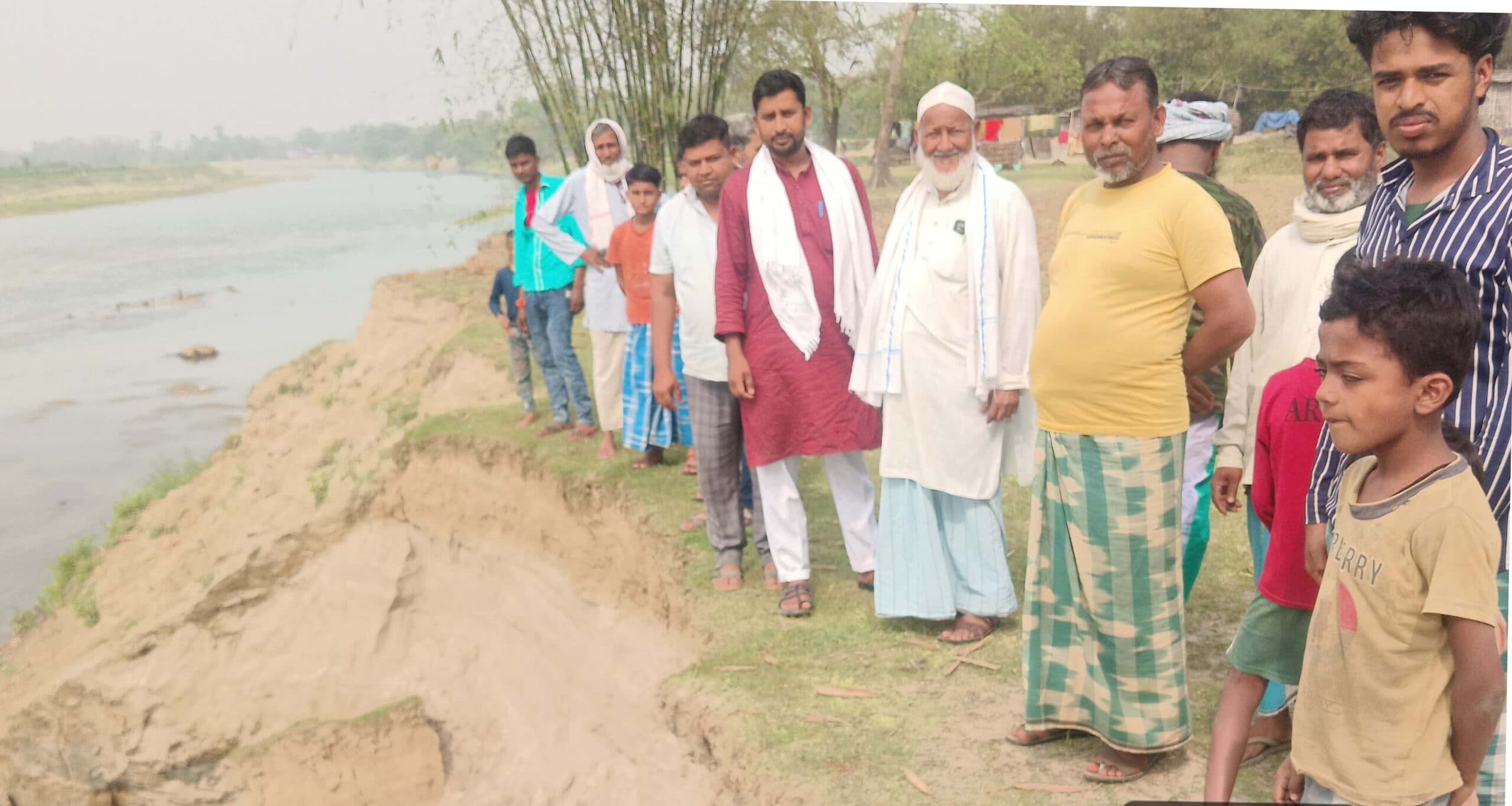 बेलगच्छी में परमान नदी का भीषण कटाव, 200 घरों पर मंडराया संकट