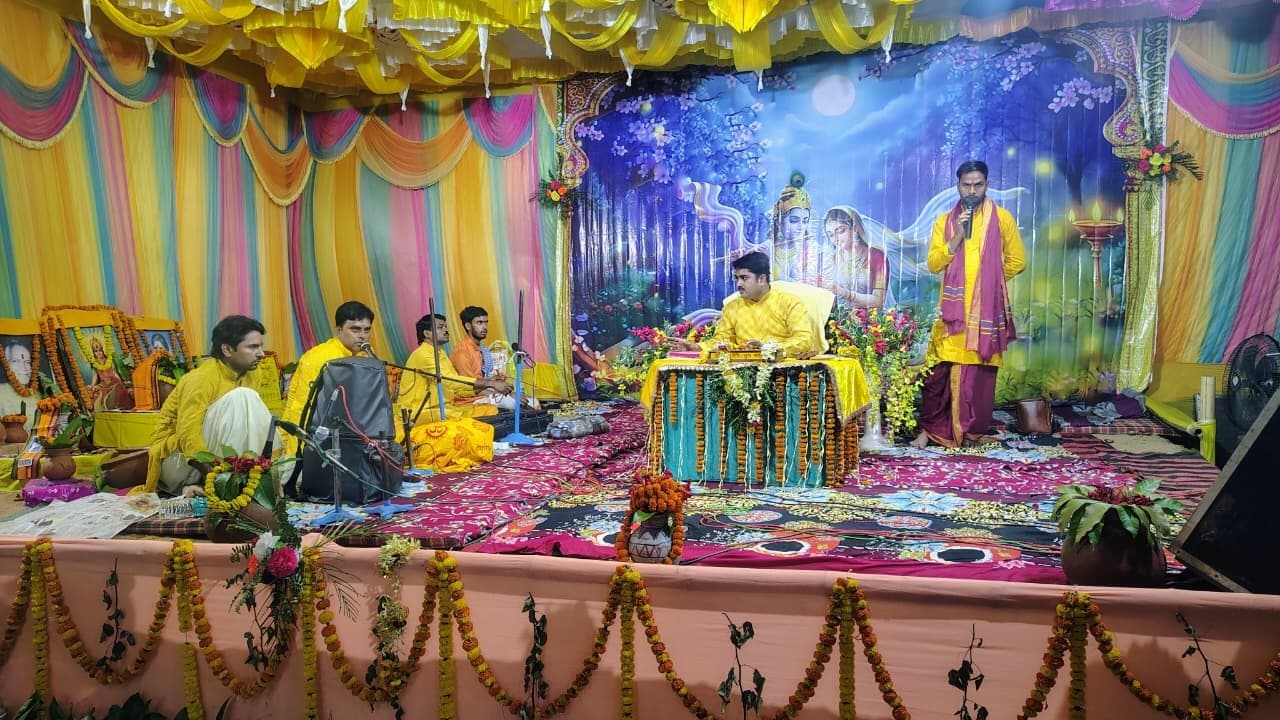 फागा में गूंज रही श्रीमद् भागवत कथा की अमृतधारा