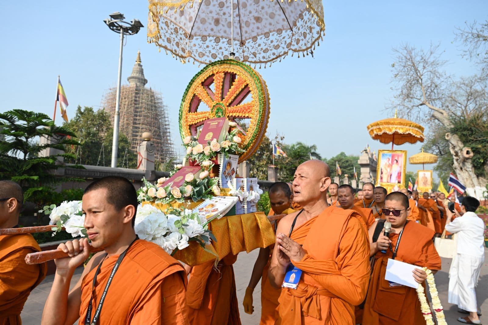 महाबोधि मंदिर में थाइलैंड त्रिपिटक चैंटिंग शुरू