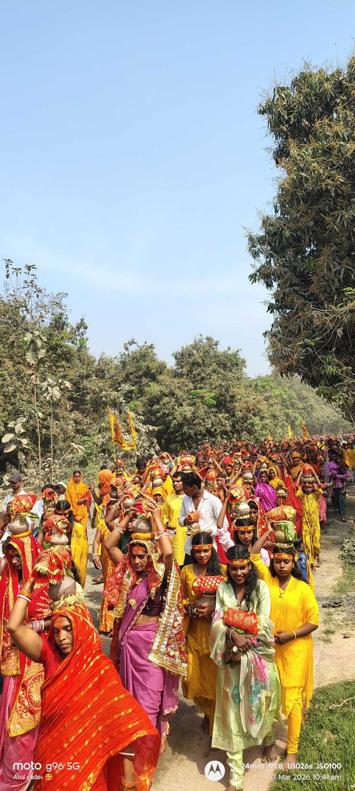 Bhagalpur news कलश शोभायात्रा के साथ श्रीमद् भागवत कथा का शुभारंभ