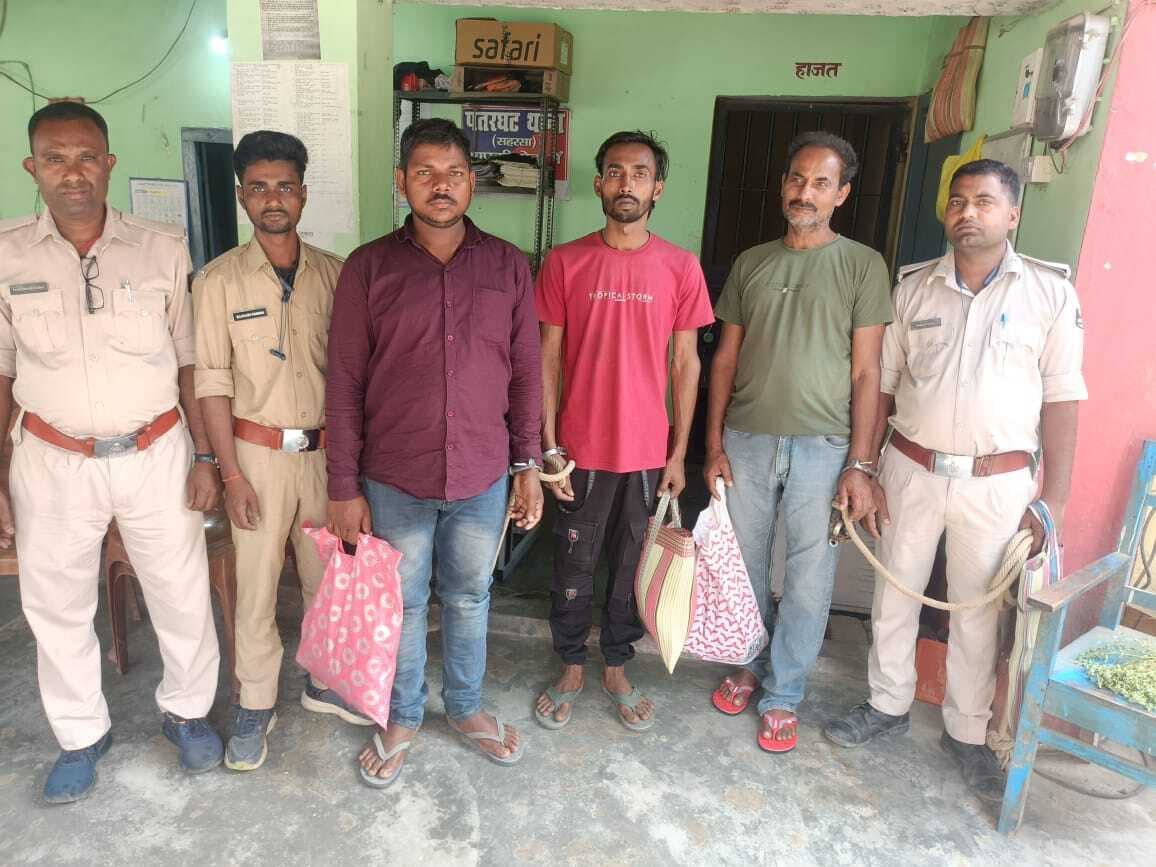 अलग-अलग कांडों के तीन नामजद अभियुक्त गिरफ्तार