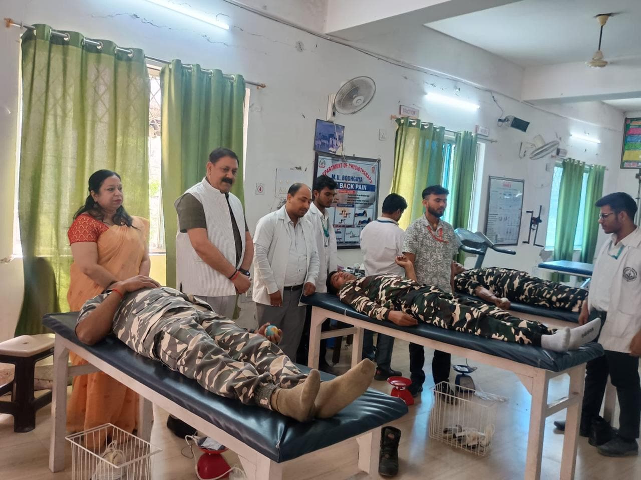 फिजियोथेरेपी विभाग के रक्तदान शिविर में 30 यूनिट ब्लड संग्रह