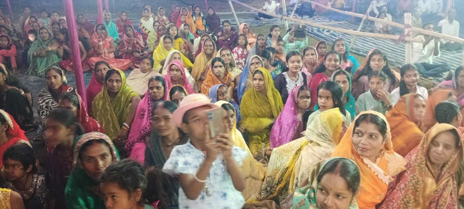 श्रीकृष्ण-रुक्मिणी विवाह का प्रसंग भाव-विभोर हुए श्रद्धालु