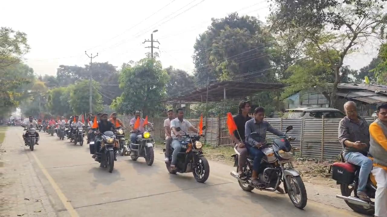 हिंदू नव वर्ष पर्व निकाली गई प्रभातफेरी