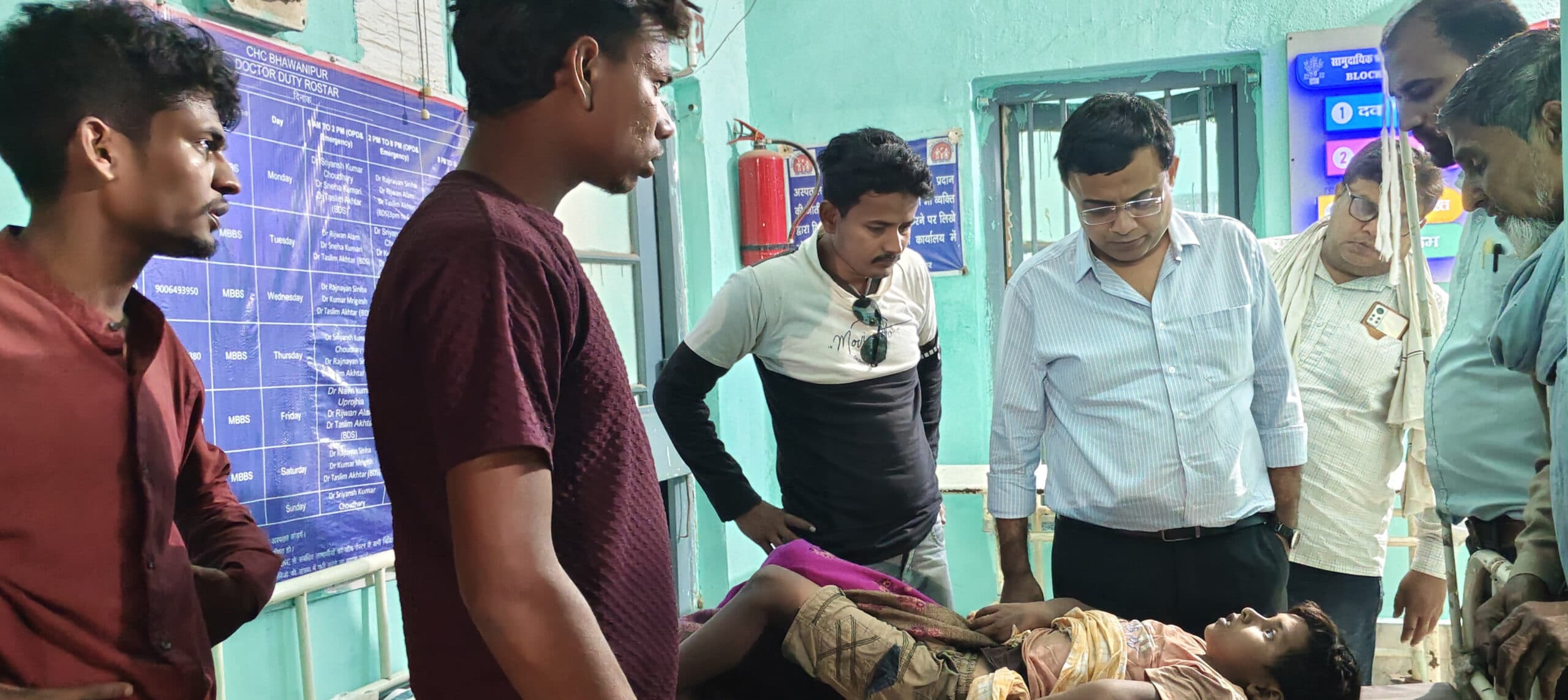 लतामबारी गांव में टेंट के खंभे से गिरने से बच्चा घायल, पूर्णिया रेफर