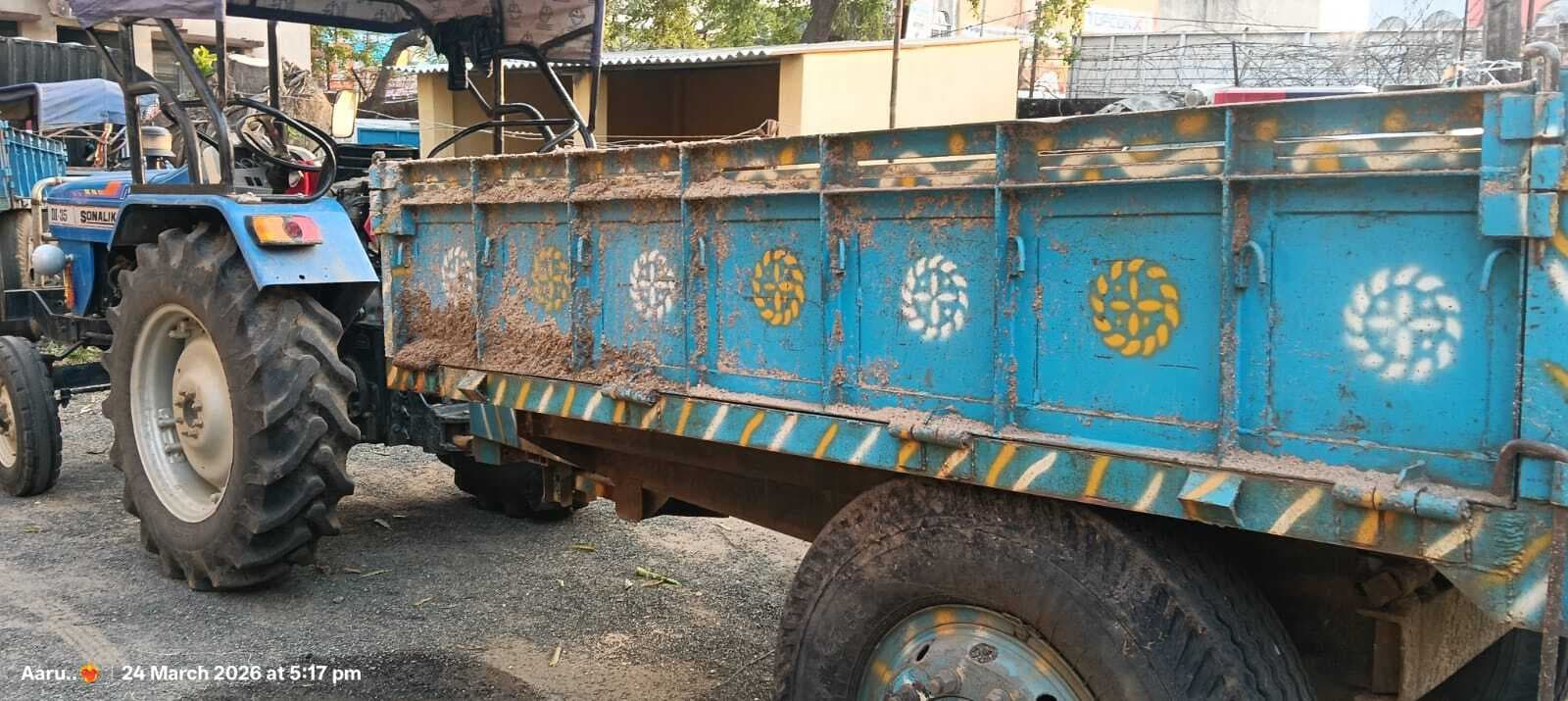 लठाने घाट से अवैध बालू लोड ट्रैक्टर जब्त, चालक फरार