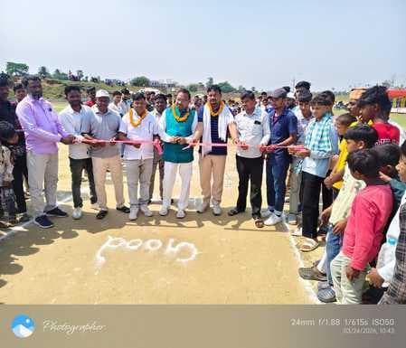 पिपरजोरिया में टी-20 क्रिकेट टूर्नामेंट का शुभारंभ