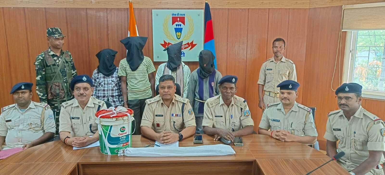 अफीम और डोडा के साथ चार आरोपी गिरफ्तार