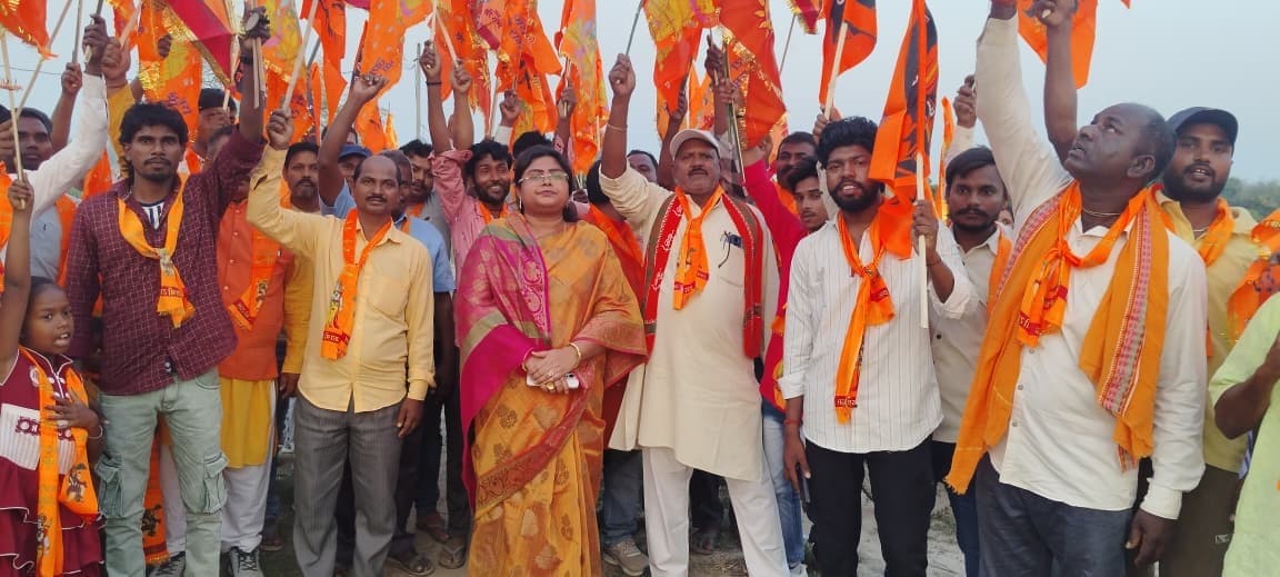 रामनवमी को लेकर निकाली गई शोभा यात्रा